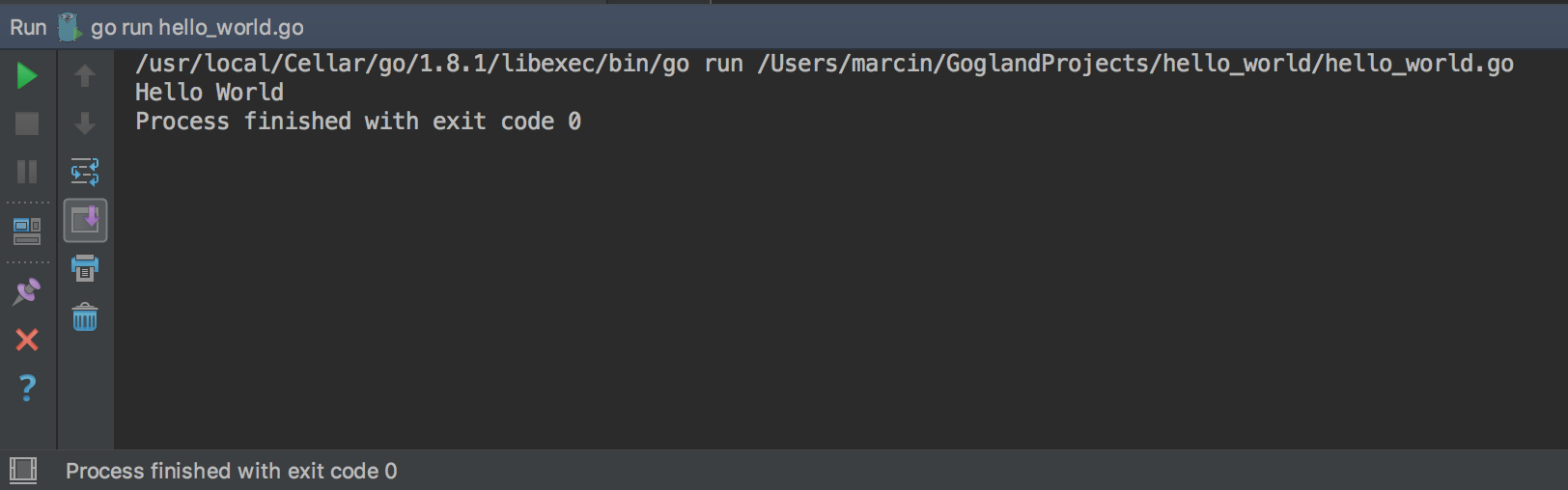 GO/GOLANG: Run hello world